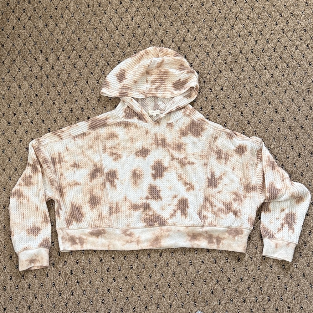 Women's Tie-Dye Cropped Hoodie